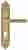 Ручка дверная Extreza BENITO (Бенито) 307 на планке PL02 CYL полированное золото F01