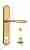 Дверная ручка Venezia "CLASSIC" WC-2 на планке PL02 полированная латунь