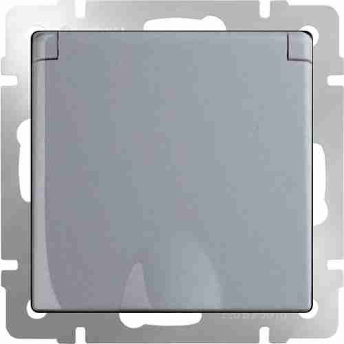 Розетка Werkel Серебряный WL06-SKGSC-01-IP44
