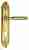 Дверная ручка Venezia "MOSCA" CYL на планке PL90 полированная латунь