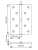 Петля разъемная стальная Morelli MSN 100X70X2.5 PG L с подшипниками левая, врезная, цвет золото, сталь