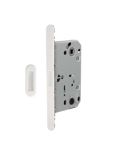 Замок дверной магнитный Armadillo (Армадилло) WC с ответной планкой GRAVITY.PRO G01.196.50.96 WH Белый