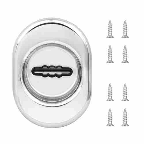 Накладка декоративная Fuaro утопленная ESC 477 U 70х50 СP ХРОМ на сувальду с подпруж. металл. Шторки