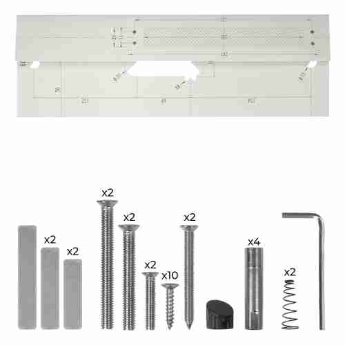 Замок врезной электронный Kaadas K20-F 3D Face с распознованием лица и отпечатком пальца, черный