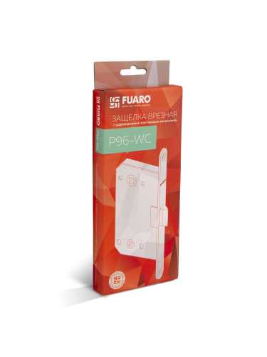 Замок двериой межкомнатный сантехнический Fuaro Plastic P96WC-50 SN матовый никель пласт.яз.